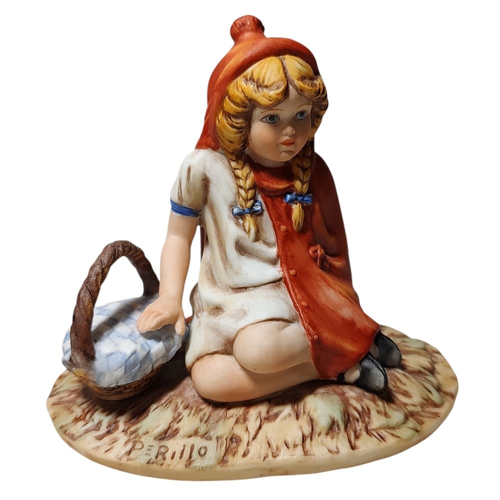 Vintage Gregory‎ Perillo Figurine Little Red Riding Hood Numbered 360 1981 SEE